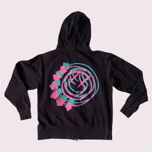 Blink-182 zip up hoodie unisex smiley